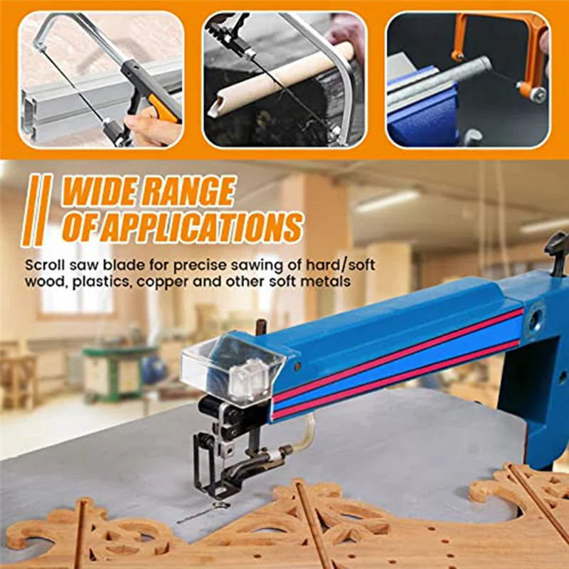 A61Z Offerte Set di 48 lame per sega a scorrimento Sostituzione dell'estremità del perno della lama per sega a scorrimento da 5 pollici per legno metallo