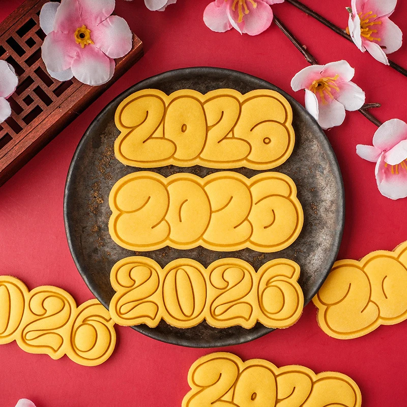 2026 Year Of The Horse Cookie Cutter Plastic Horse Mold For Fondant Biscuits Easy Release Design DIY Cookie Stamp Bakery Tools