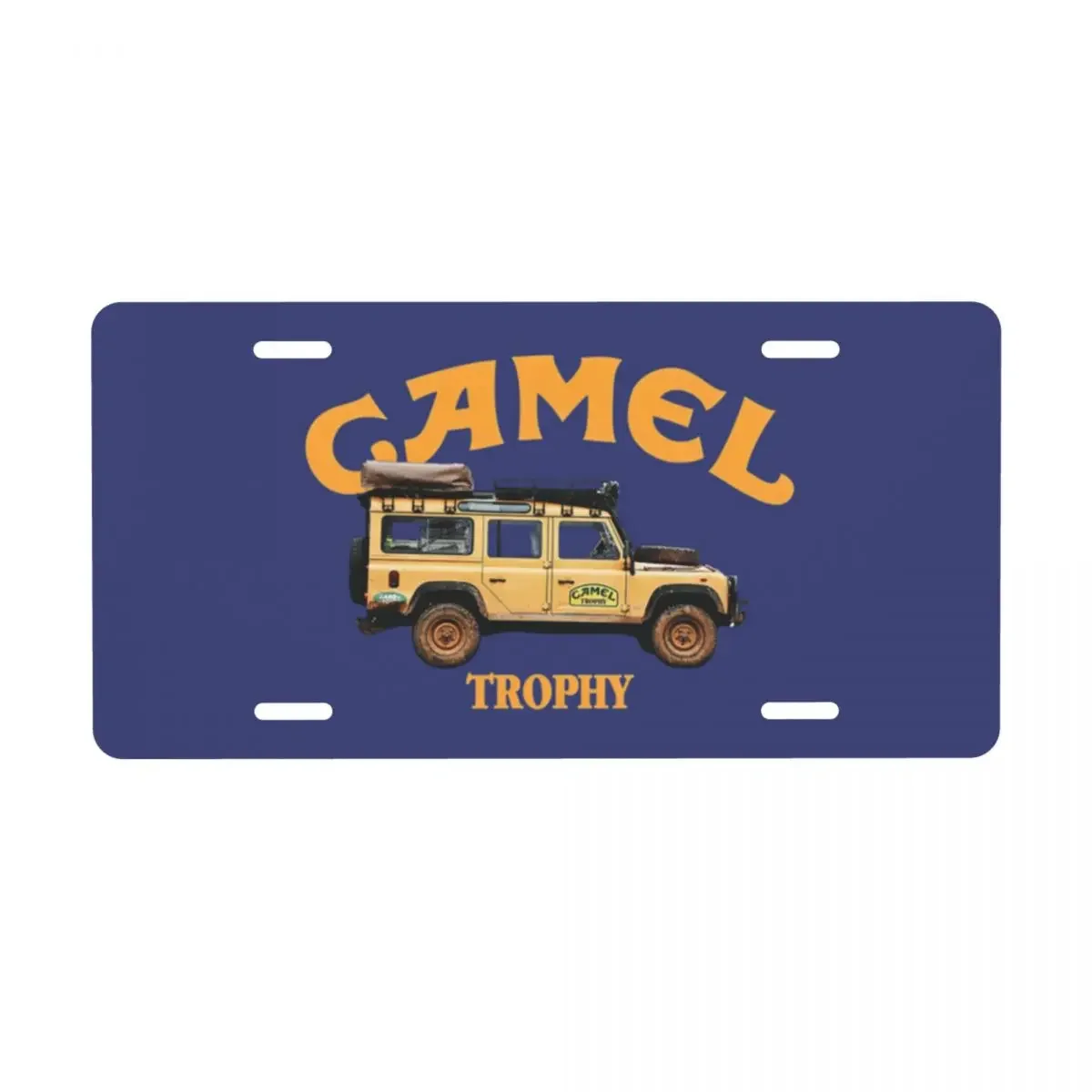 Personalized Funny Camel Trophy Decorative Metal License Plate Aluminum Car Front Vanity Tag 12x6 Inch