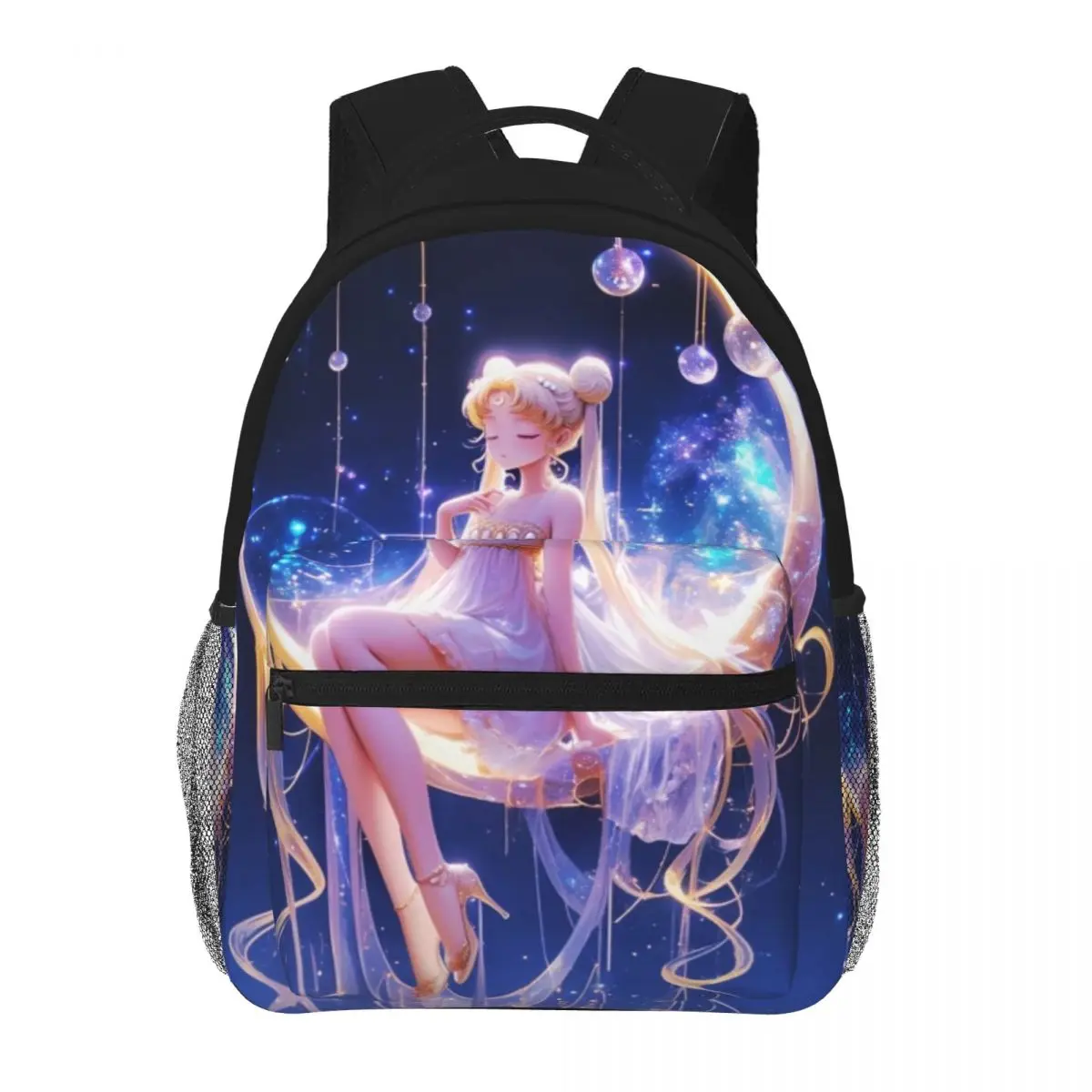 Sac à dos étanche haute capacité pour ordinateur portable, sac de livre scolaire, garçons et filles, Sailor- Moon, Chimgirls, 16 pouces, nouvelle mode