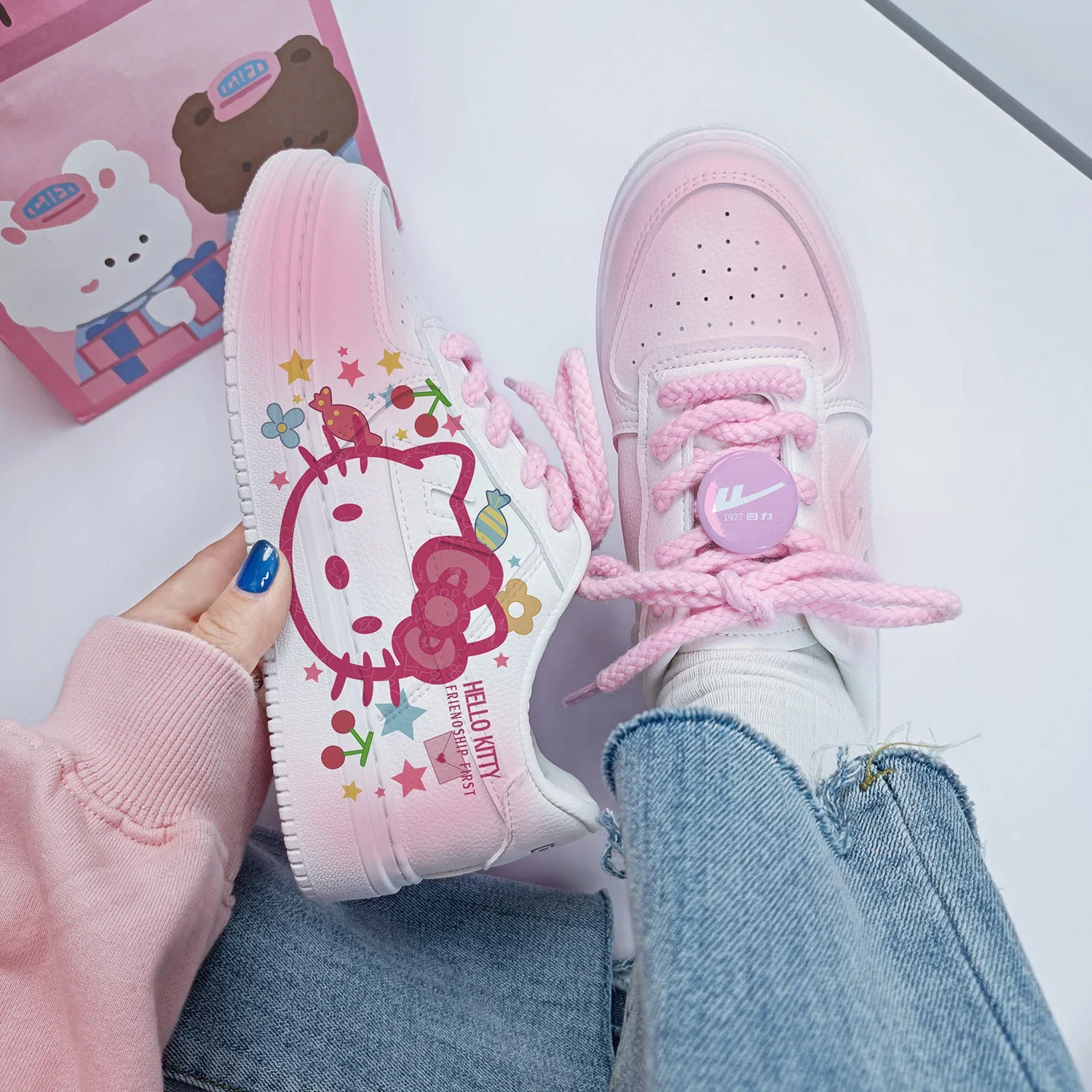 New cartoon Kuromi princess cute Casual shoes soft sports shoes for girlfriend gift EU size 35-44