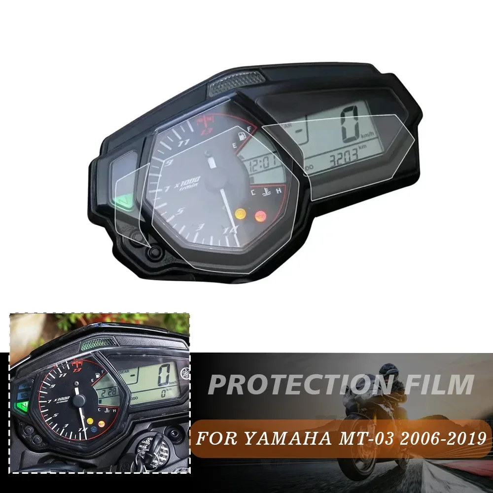 MT03 For Yamaha MT 03 MT-03 06-19 R3 R25 15-18  Cluster Screen Scratch Protection Film Speedometer Dashboard Protector Cover