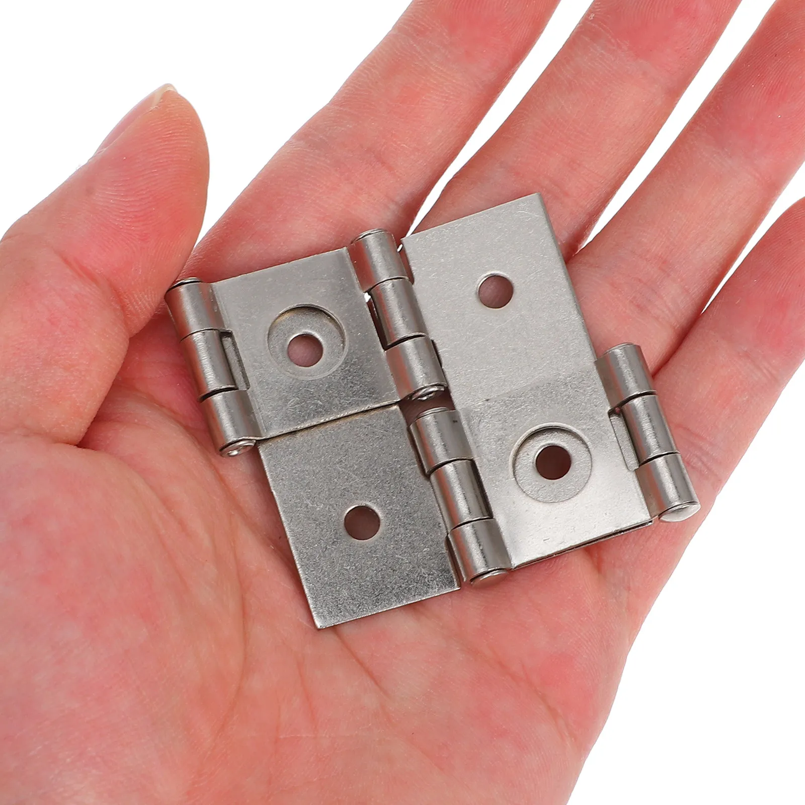 4Pcs Saloon Door Hinge Iron Double Swing Hinge for Screens Room Divider Heavy Duty Gate Swinging Door Closer Butt