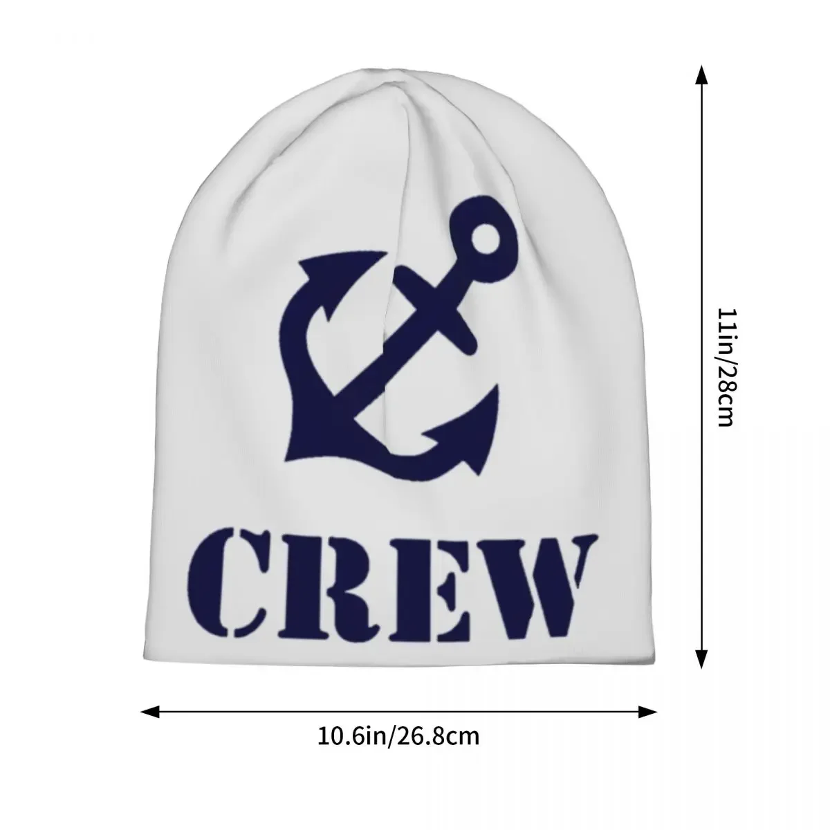 Anchor Crew Complement Navy Autumn Winter Beanie Skullies Vintage Beanies Cap Man New Arrival Thermal Elastic Bonnet Knitted Hat