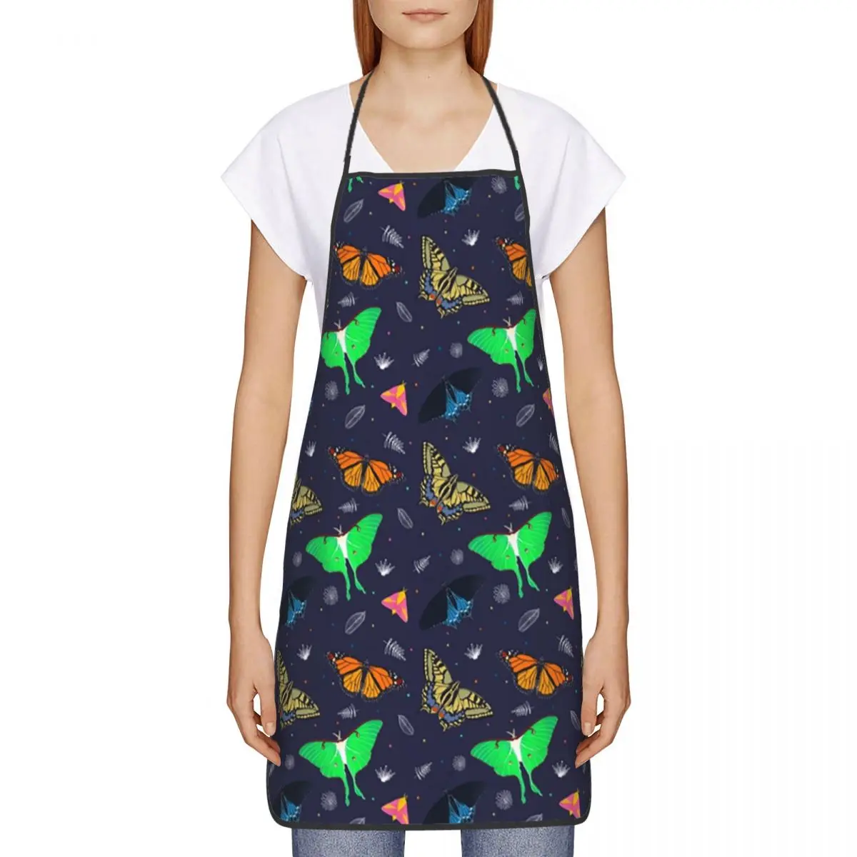 Various Kinds Butterfly Apron for Women Men Unisex Bib Butterflies Kitchen Cooking Tablier Cuisine Chef Baking