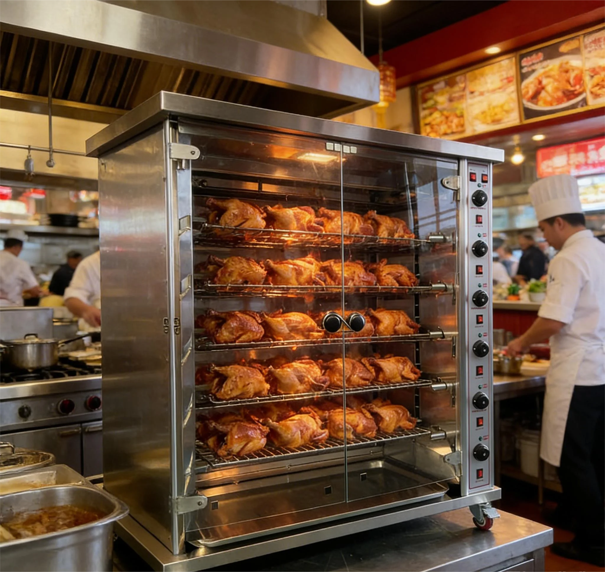 2026 New Product 6 Layers Commercial Electric Grill Roasting Machine Chicken Duck Roast Oven For Restaurants