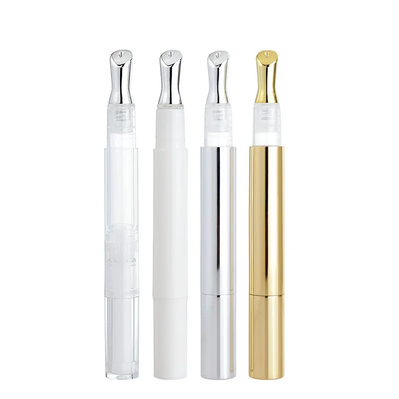 

20PCS 3ml Aluminium Gold Silver Eye Cream Massager Tubes Empty Serum Essence Oil Lip Balm Hair Gel Makeup Packaging Bottles