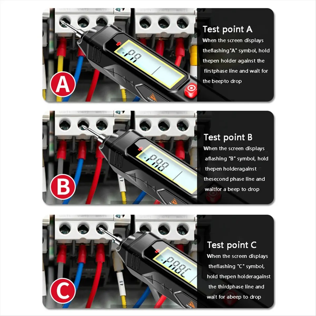 ABZT FS2S Smart Digital Multimeter Voltage Detector Pen Auto Range Resistance NCV High Multimetro Voltmeter Tester