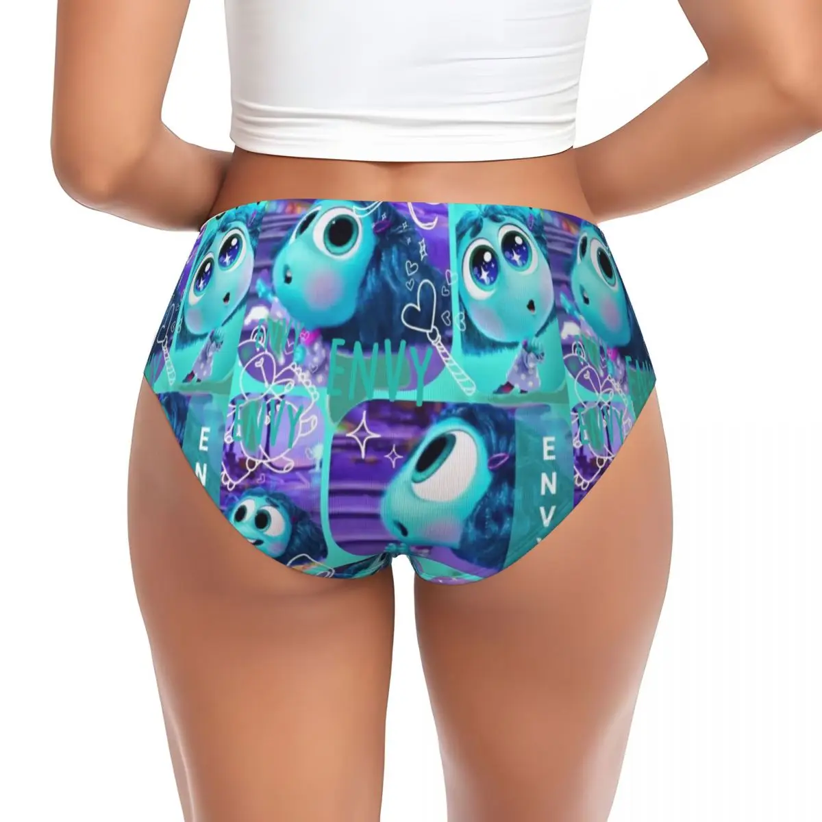 مخصص داخل خارج الحسد شخصية أنيمي الكرتون ملخصات الملابس الداخلية النساء سراويل تمتد مريحة