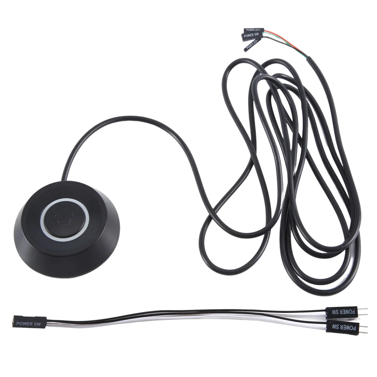PC External Power Switch Button Desktop Power Switch External Power Switch Black