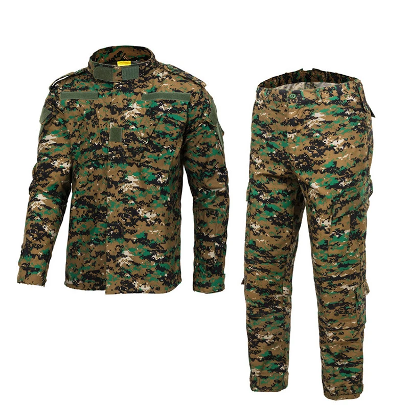 Men Uniform Tactical ACU Special Forces Combat Suit Shirt Aand Pant Set Camouflage Soldier Clothes