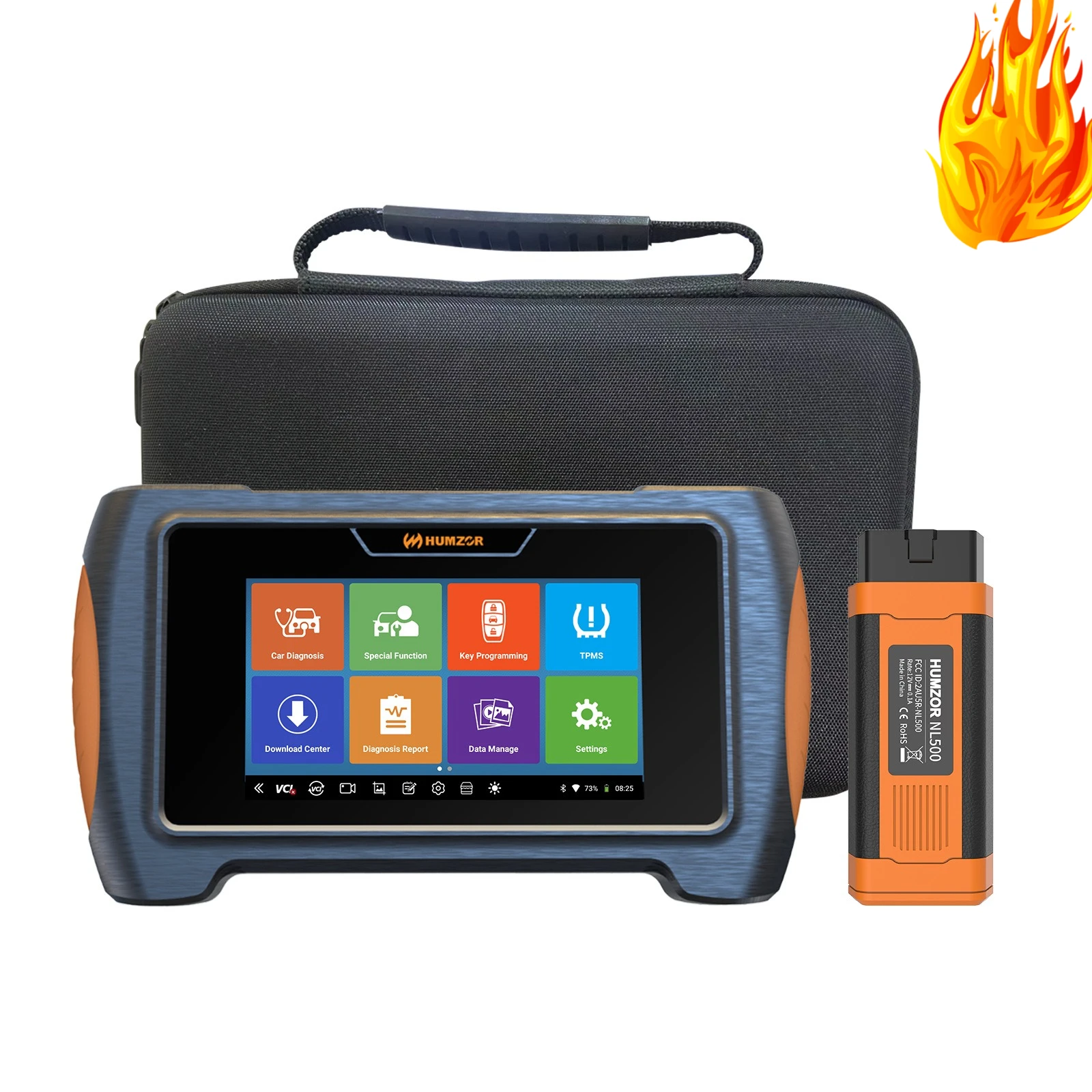الماسح الضوئي NP716 مقاس 7 بوصات WiFi/BT Obd2 - أداة تشخيص متعددة اللغات للسيارات والشاحنات وسيارات الدفع الرباعي