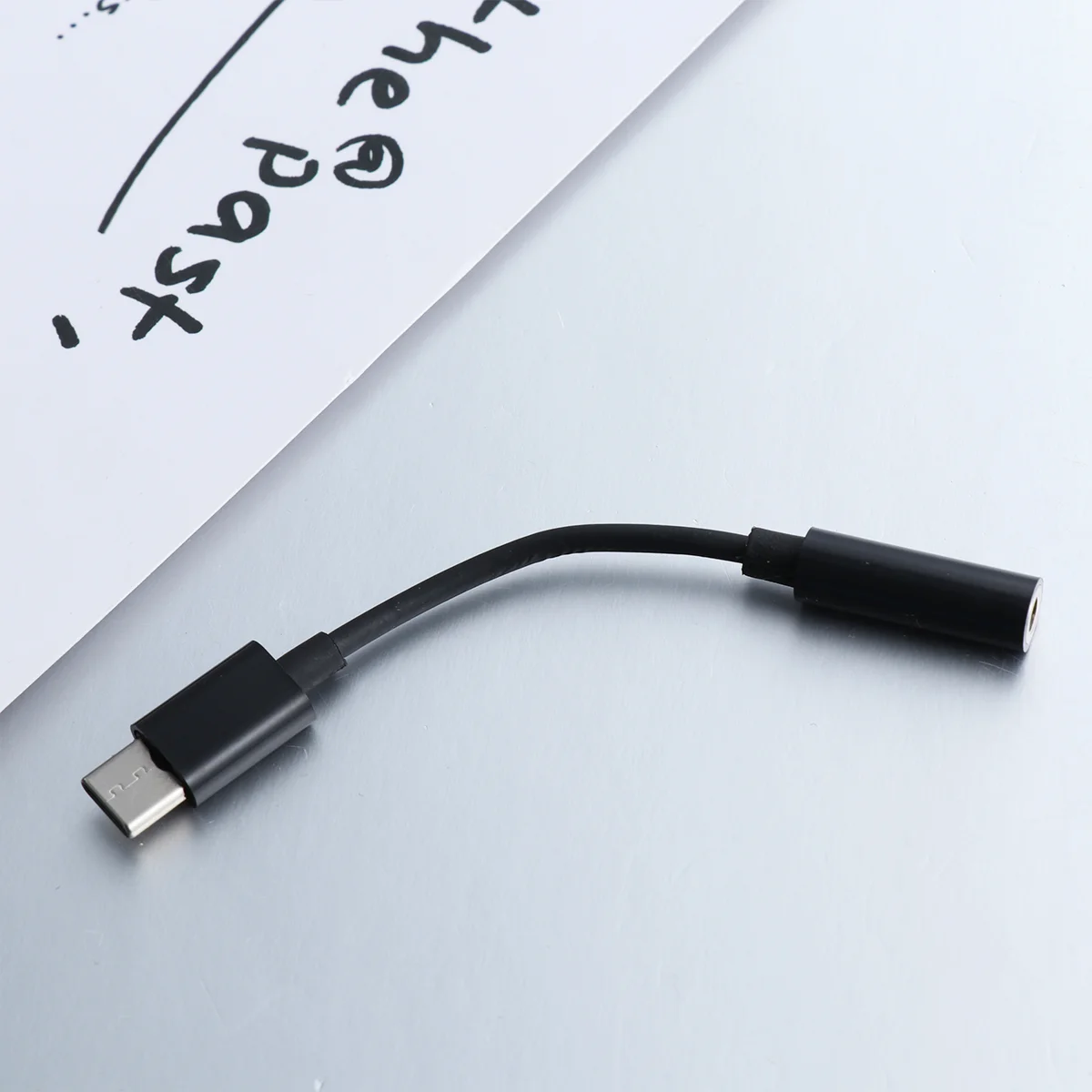 1 Stück Typ-C auf 35 mm Kopfhörerkabel-Adapter USB 31 Typ C USB-C-Stecker auf 35 AUX-Audio-Buchse (schwarz)