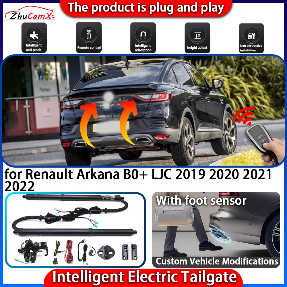

Smart Powered Tailgate System for Renault Arkana B0+ LJC 2019 2020 2021 2022 Automatic Intelligent Electric Trunk Lift Control