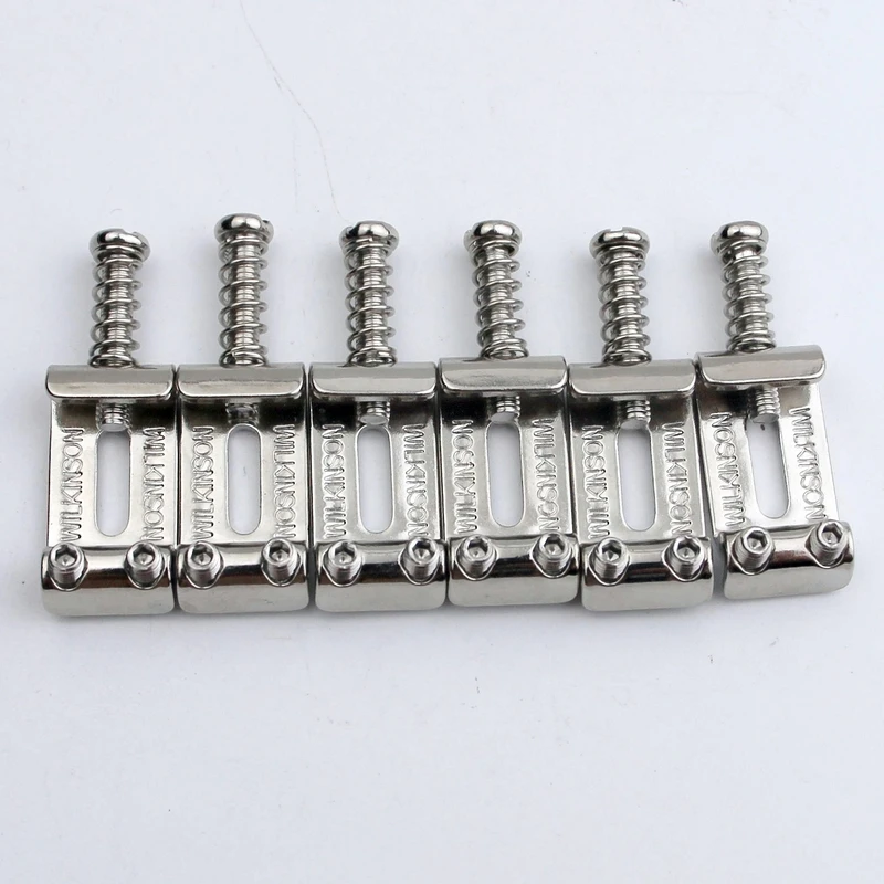 

6 шт. Wilkinson WV6 Tremolo Bridge, изогнутые стальные седла, система 10,8 мм, замена для электрогитары ST TL