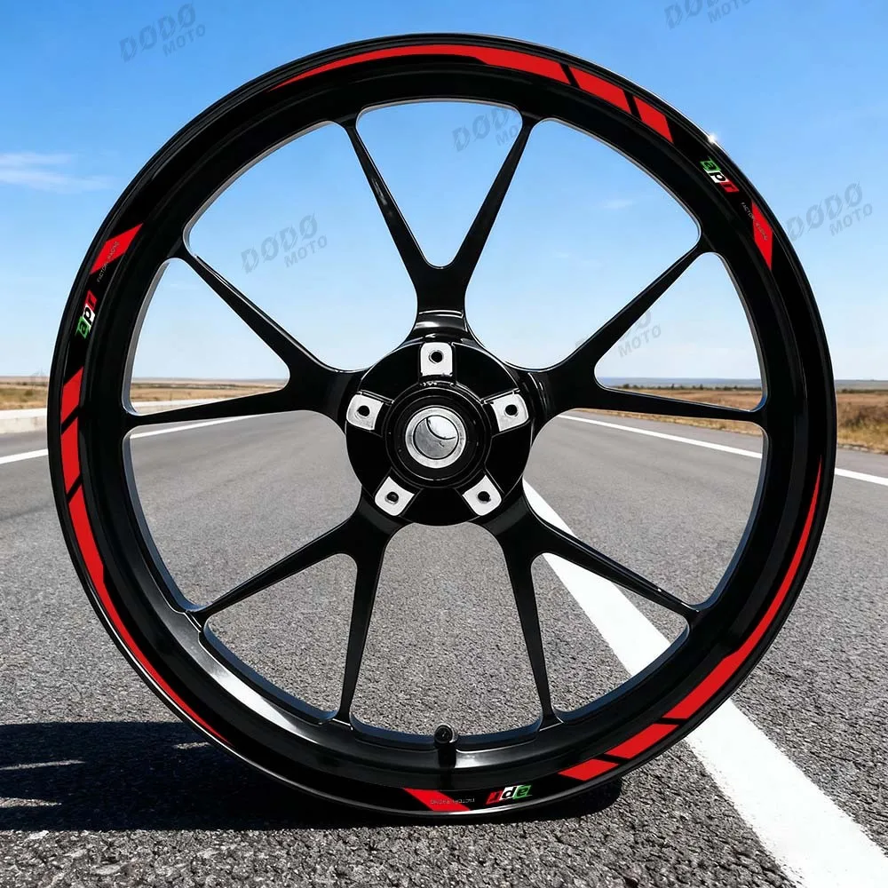Reflective Motorcycle Hub Waterproof Refit Sticker 17 Inch Racing Tire Inner Ring Decorative Decal For RS457 rs457 RS 457 6