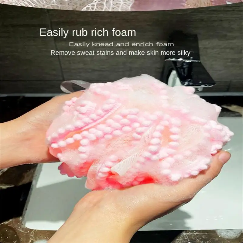 2024 Foam Sponge Foam Stick Body Soft Shower Flower Tennis Skin Cleaning Tool Bathtub Ball Bathroom Accessories