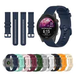 Correa de silicona para reloj inteligente Garmin Forerunner 255S 255, pulsera impermeable con música para Garmin Approach S42 S12 S40, Original