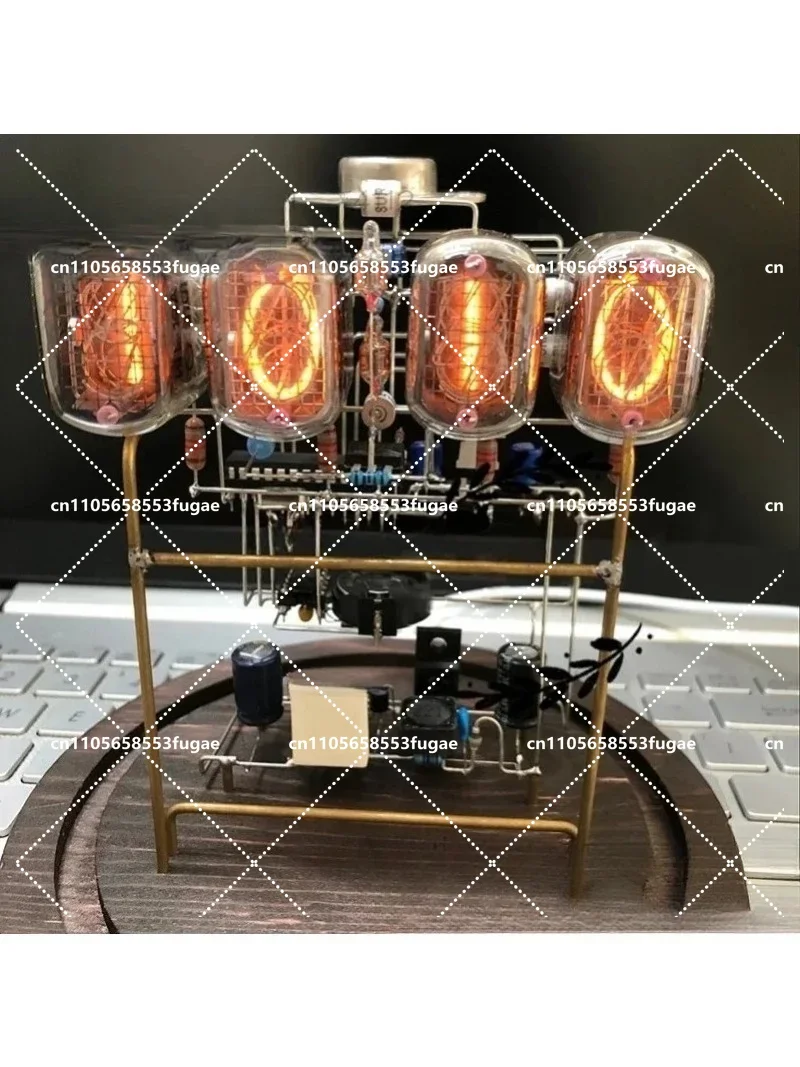 

Retro Cyberpunk Bright Tube Clock Digital LED Desk Timer Creative Handmade Circuit Art Decor