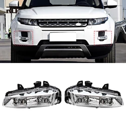 LED Headlight Fog Light Assembly for Land Rover Range Rover Evoque 2012-2015 Daylight Grill Bezel Fog Lamp DRL Car Accessories