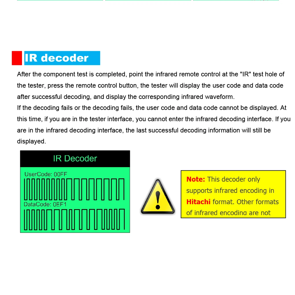 LCR-T10H Transistor Meter Multi-Function Capacitance Resistance Tester Large Screen Graphic Display Transistor Meter