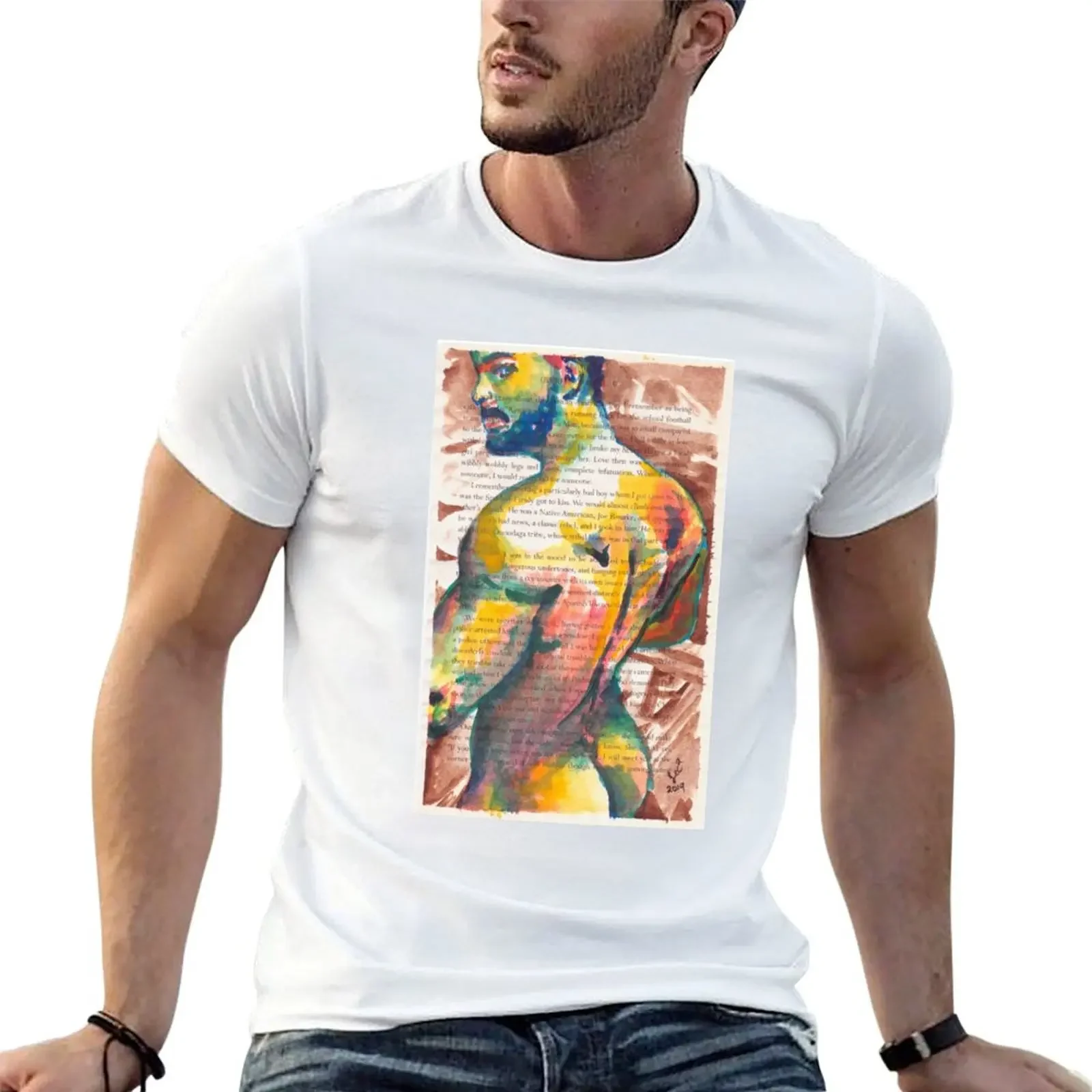 

Back T-Shirt Short sleeve tee tshirts personalised t shirt men 100℅ cotton