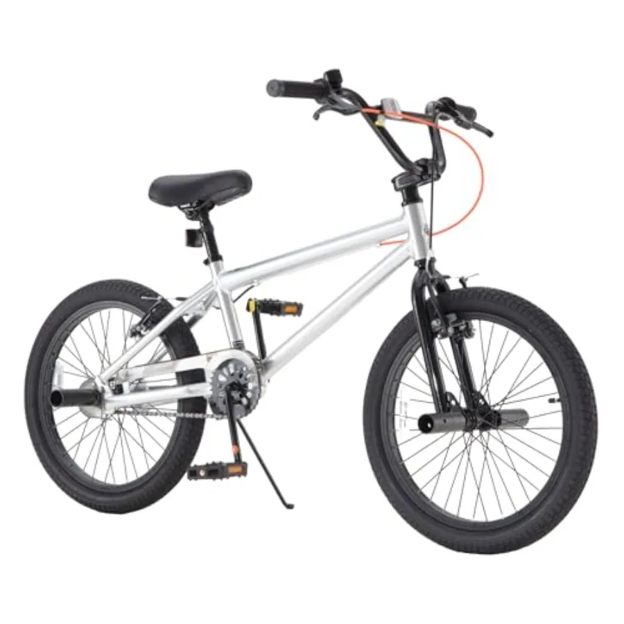 BMX Bike 20 24 Inch Professional Aluminum Silver or Sturdy Steel Red Black Freestyle Street Bicycle for Beginners Advanced Ride