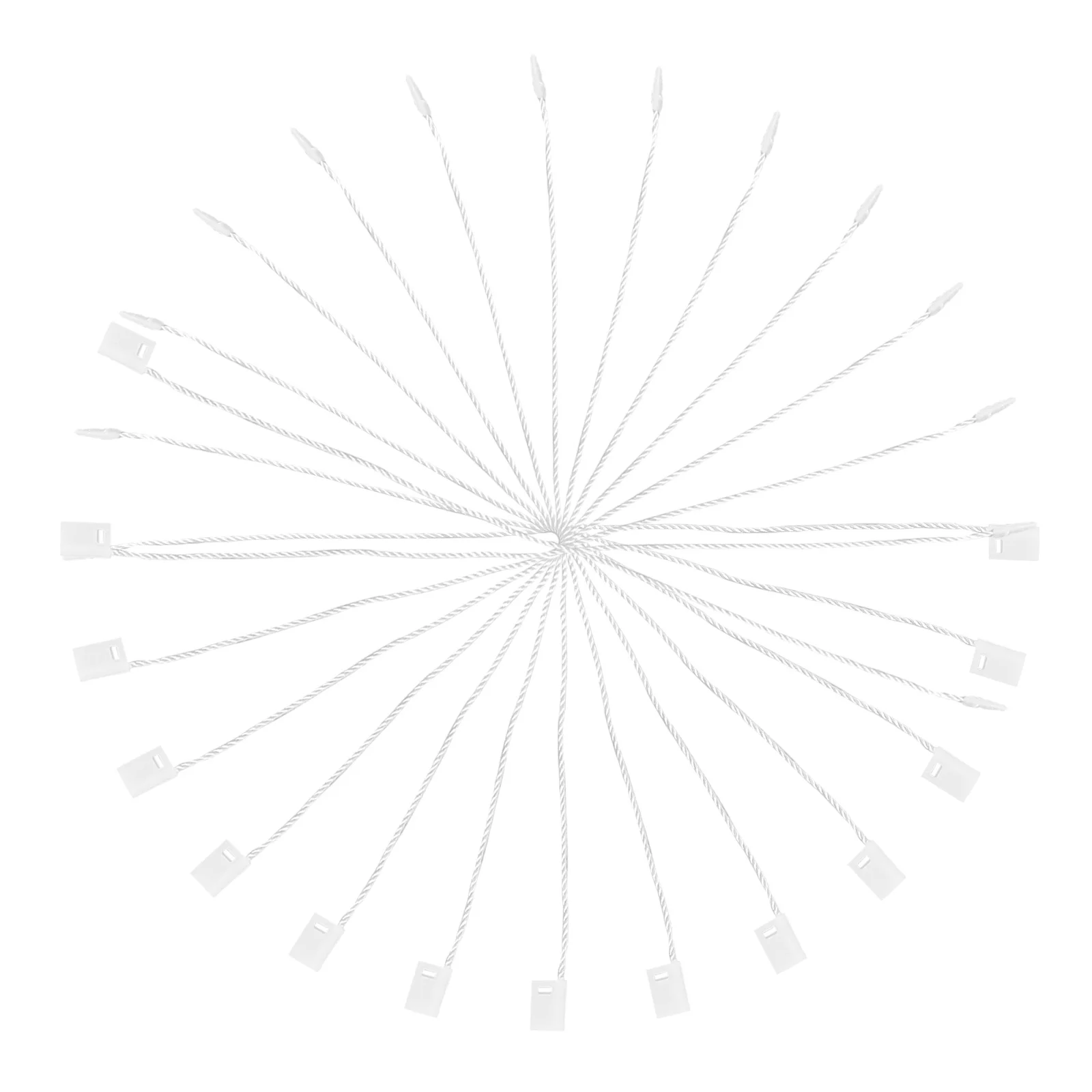 

Bag Hang Tag String Beige Plastic Square Buckle Loop Snap Fastener for Clothes Bags Luggage Present Tag Labels