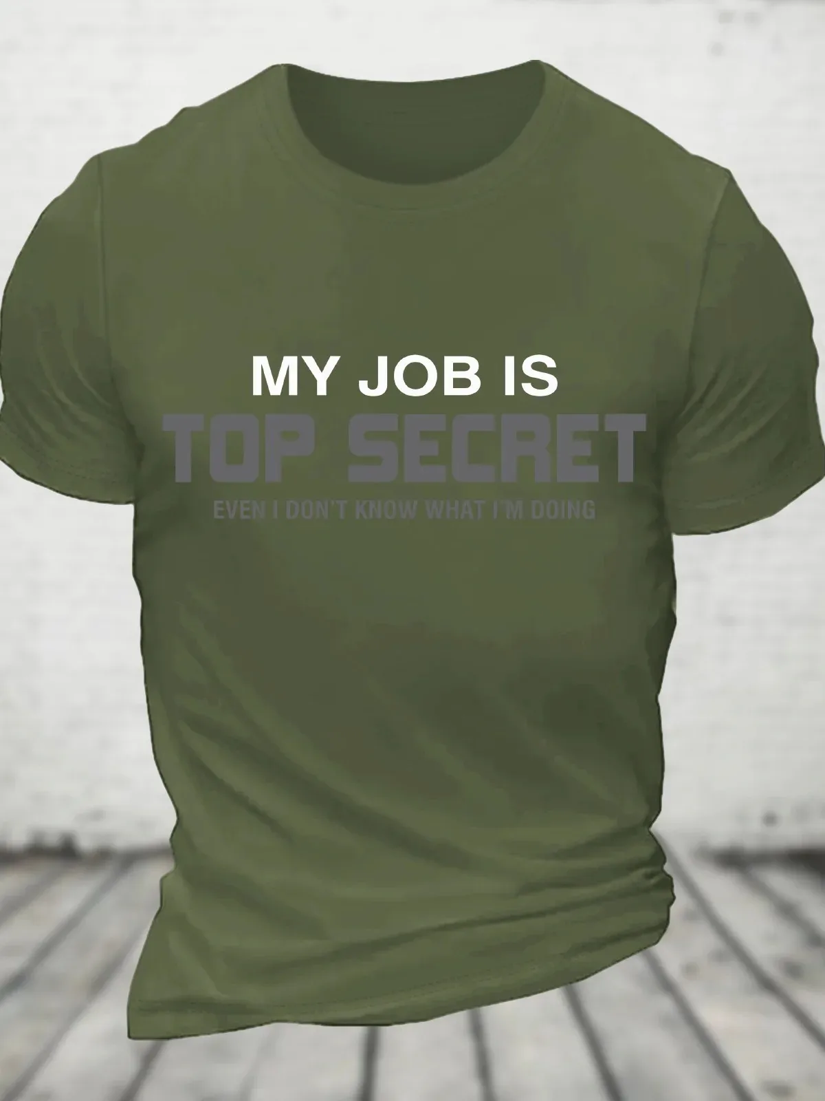 My Job Is Top Secret Cotton T-Shirt image 6
