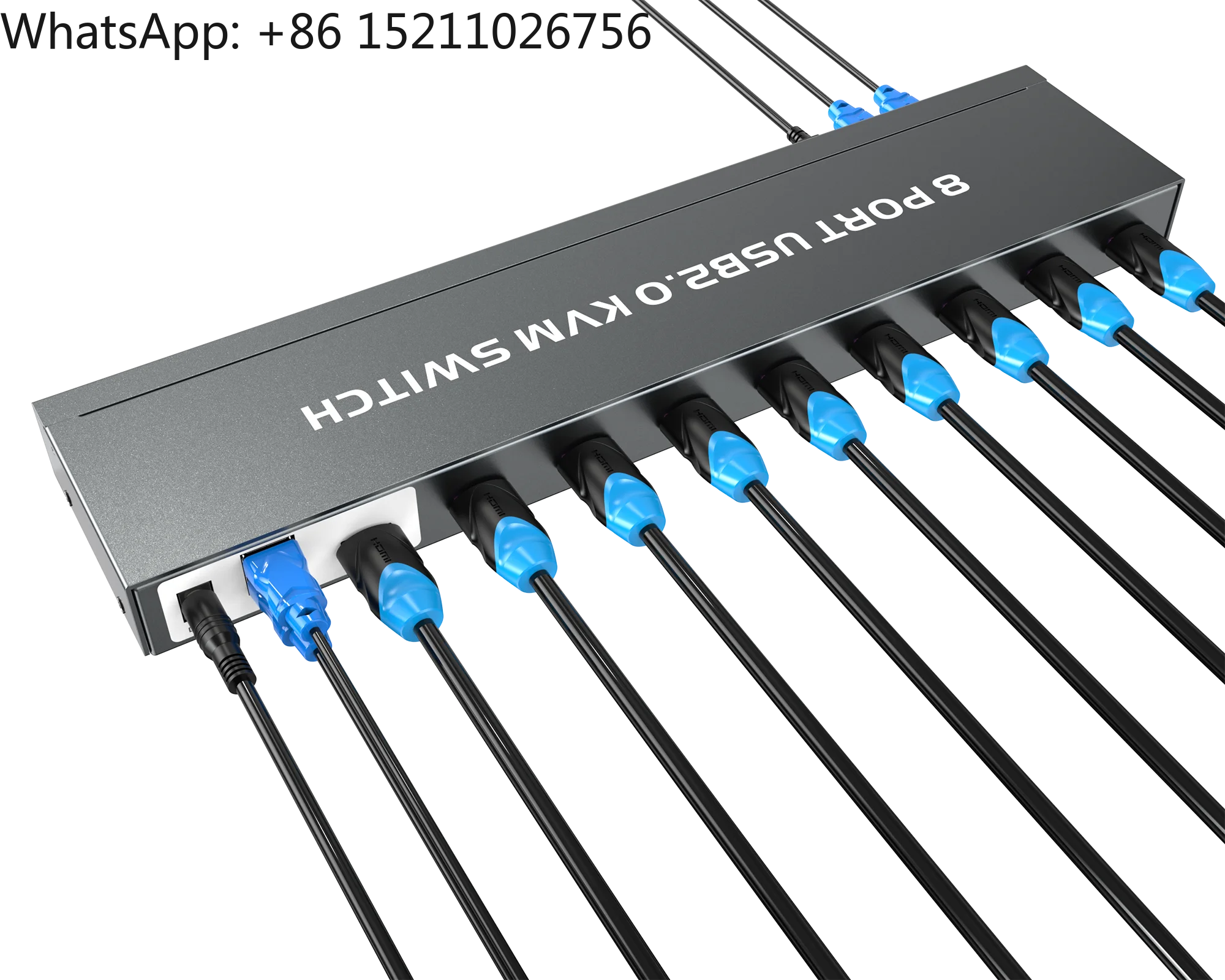 8 Port KVM Switches HDMI 4K30Hz + Cables (upgraded 2in1), MT-VIKI 1U Rack Mount HDMI KVM Switch 8 in 1 Out