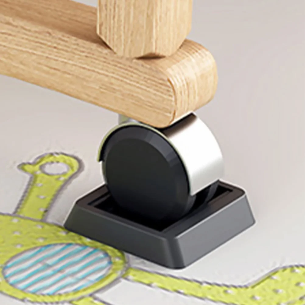 6 قطعة كرسي متحرك القدم سدادة من البولي يوريثان دائم عدم الانزلاق الأثاث عجلة فتحة وسادة سهلة التركيب المضادة للانزلاق عجلة الوسادة للمنزل مكتب