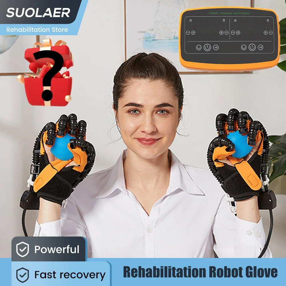 

Hemiplegia Finger Rehabilitation Robot Gloves Stroke Recovery Hand Function Workout Equipment Simultaneous Training of Both Hand