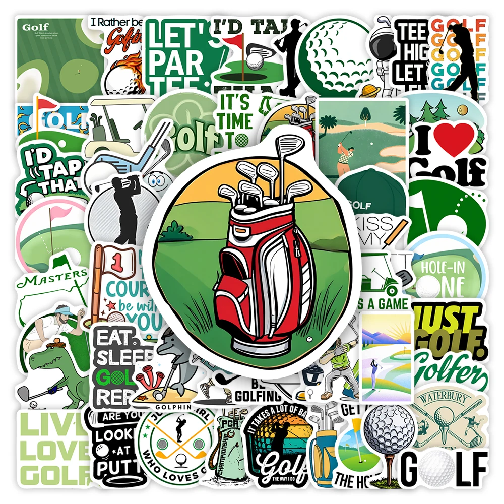 Cool Golf Sports Stickers DIY Toys Gift Decorative for Scrapbook Junk Journals Laptop Luggage Bottles Waterproof