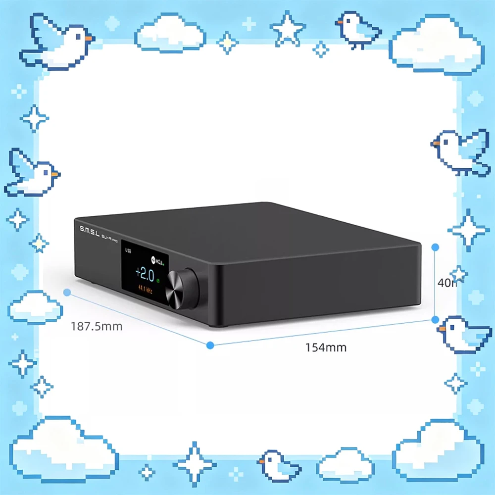 

Аудиодекодер SMSL SU-9PRO с чипом Es9039mspprod/a, поддержка USB, Bluetooth и оптического волокна.