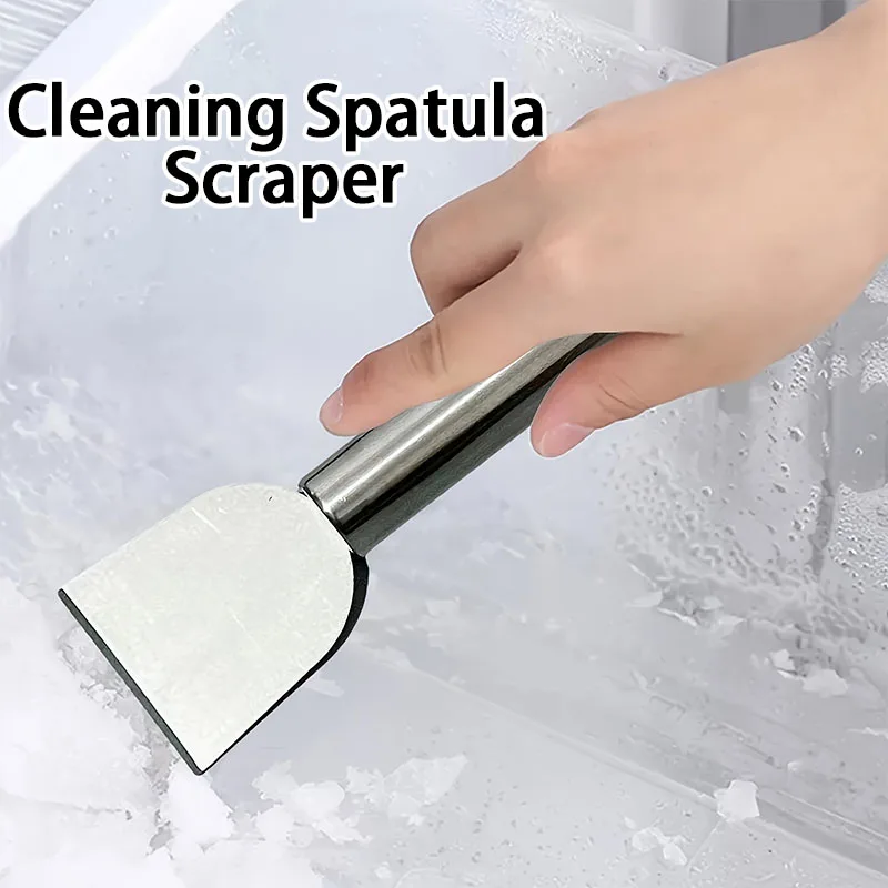 

1/2/3PCS Stainless Steel Scraper Multifunctional Cleaning Scraper for Refrigerator Kitchen Removing Stains Adhesives from Floors