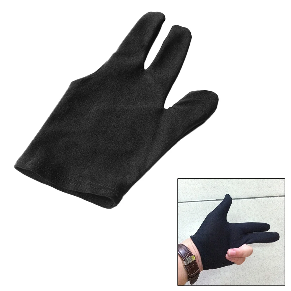 12 Uds.-guantes de dedo de billar para tiradores, tres accesorios, taco de billar de 3 dedos