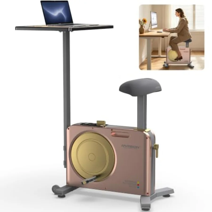Under Desk Bike Pedal Exerciser for Home Office: Steel Frame, Black, Ultra-Quiet Magnetic Resistance