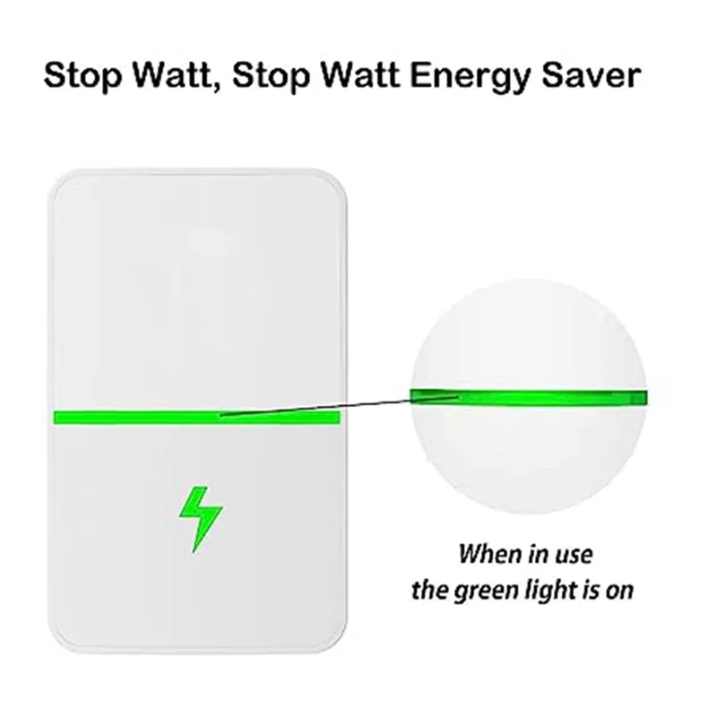 Dispositivo de economia de energia Stopwatt, economia de energia Stopwatt, economia de energia Stop Watt, economia de energia Stop Watt (5 unidades) Plugue americano