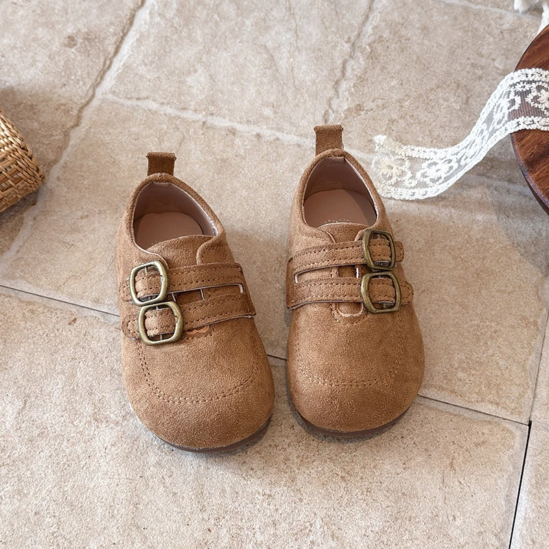 *Fashionable Retro Comfortable and Elegant Casual Shoes Children's Best-selling Spring Autumn Student Flat Sports Girls' Shoes
