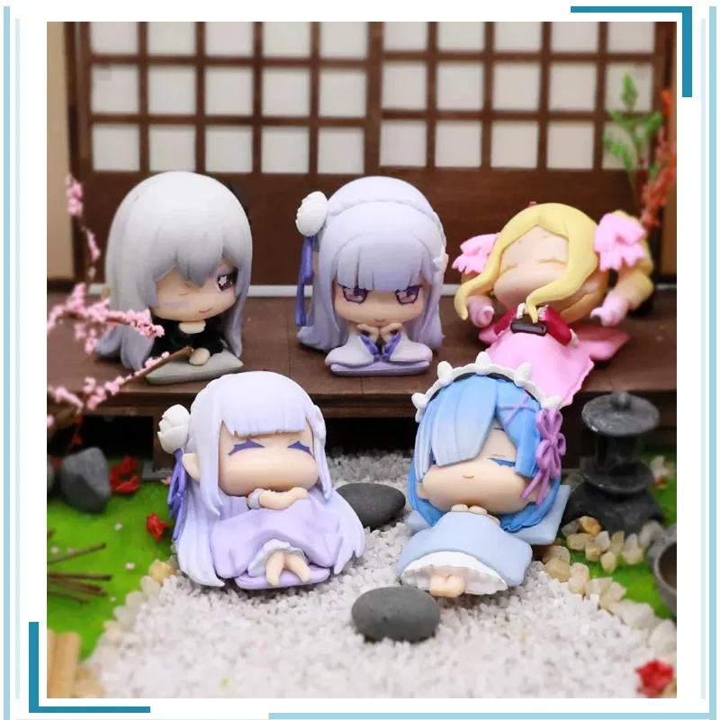 

Gashapon Genuine Life in A Different World From Zero Beatrice Emilia Childhood Memories Keepsake Holiday Gifts Figure Model Toys