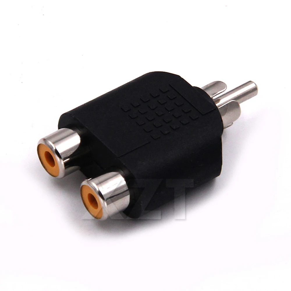 3,5 мм стерео переходник «папа» на 2 разъема RCA «мама» позолоченный разъем «папа» на 2 разъема RCA «мама» для наушников компьютерного динамика
