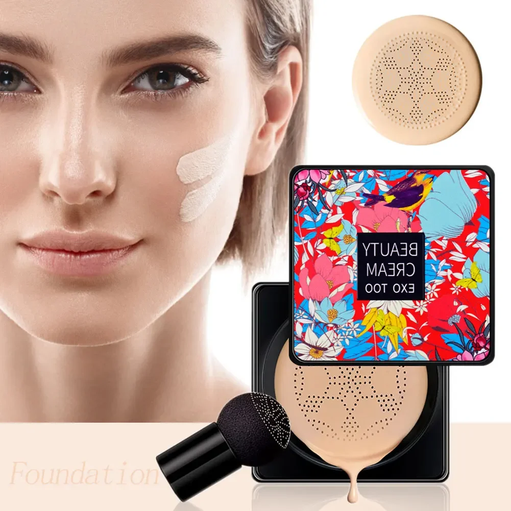 Magie Foundation Pilz Kopf Air Kissen CC Creme Wasserdicht Erhellen Foundation Creme Frauen Basis Make-Up Gesicht Koreanische Kosmetik