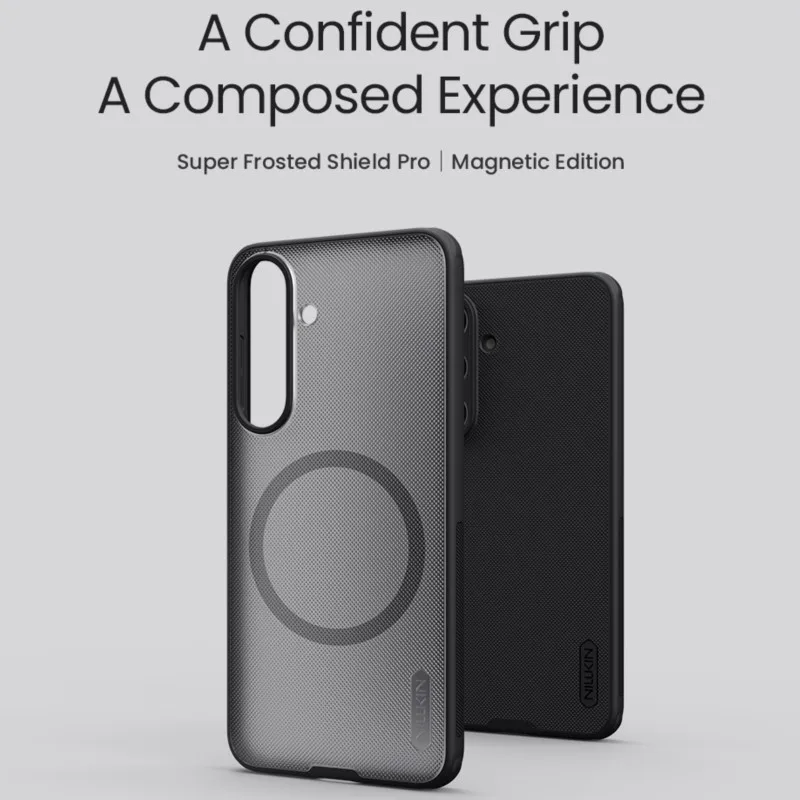 NILLKIN For Samssung Galaxy S26 FE Case Fitted Case Magnetic Super Frosted Shield High Quality Matte PC Cover