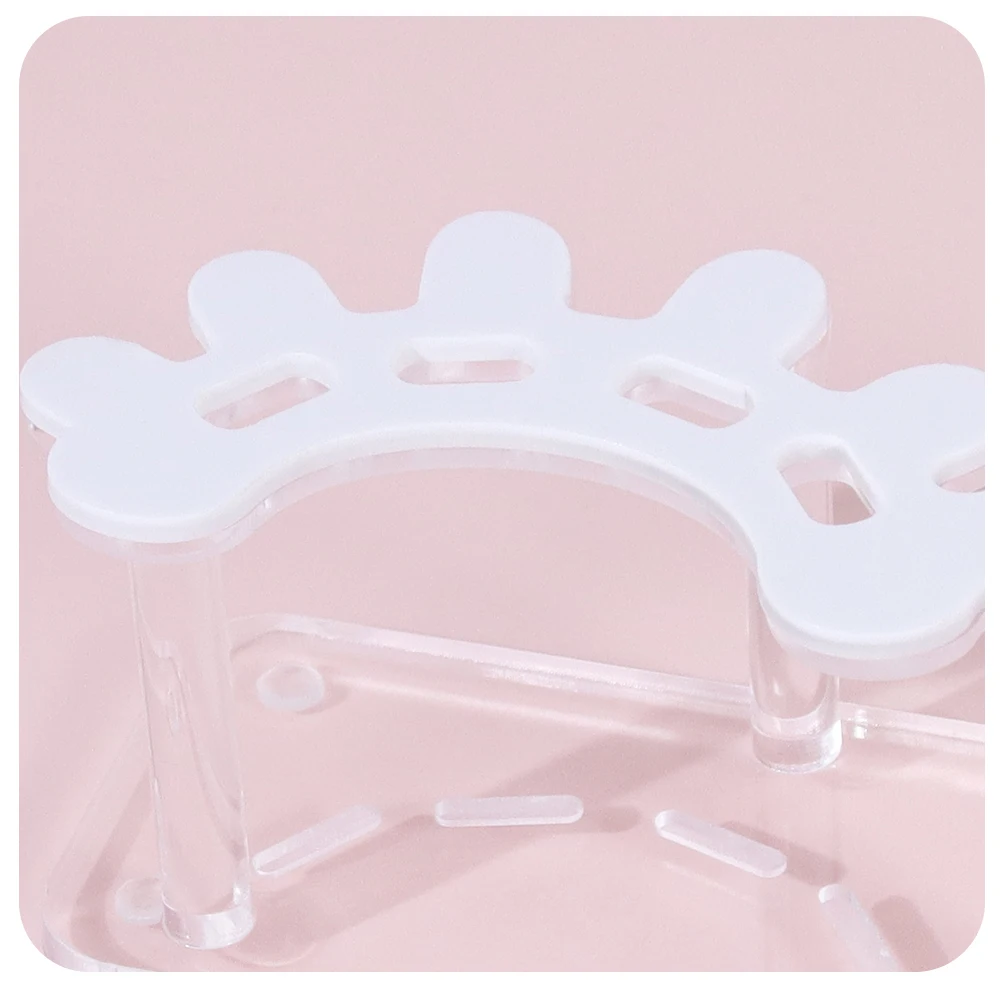 Stojak ekspozycyjny na pęsety do rzęs ANNAFRIS z 8 otworami, akrylowy organizer na pęsety do przedłużania rzęs.