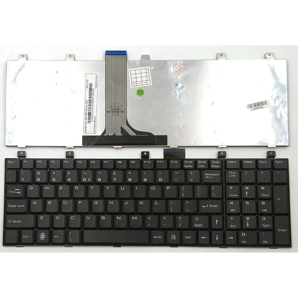 

New US laptop keyboard for MSI A6000-029US A6000-030US A6000-225US A6000-443US A6005-201US