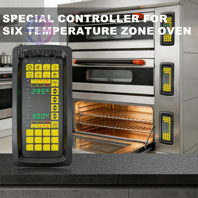 Multi-layer Safety Protection Six Zone Independent Temperature Controller for Various Layered Oven