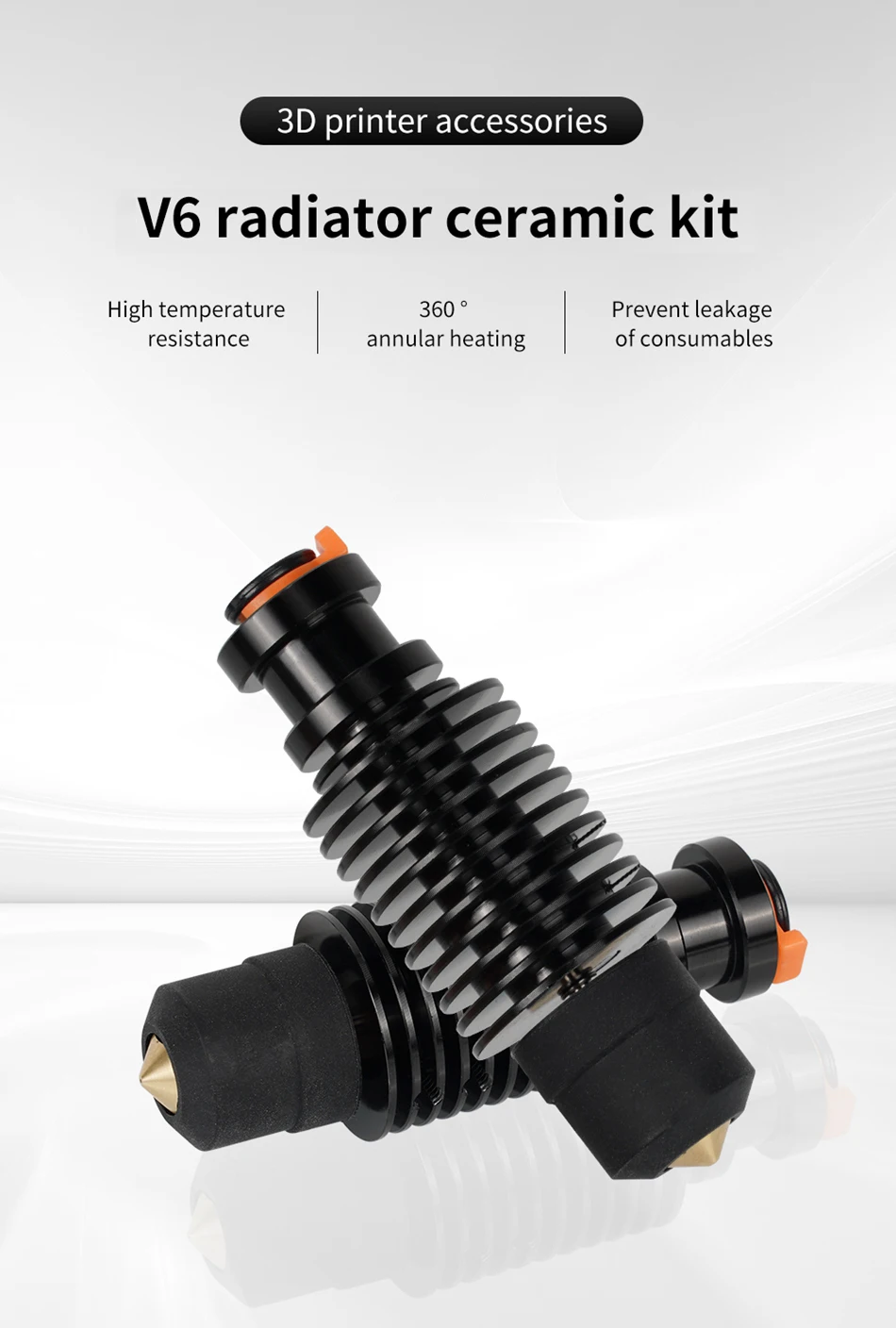 Volcano Hotend E3D V6 24V 50W 60W für Voron 2.4 3D-Drucker Keramik-Heizkern Druckkopf für Voron Prusa Ender 3 CR10 MK3S – Detail 12