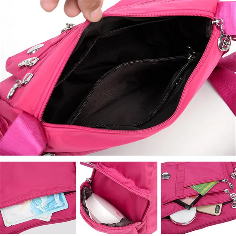 Women Nylon Waterproof Bag Messenger Bags For Lady Crossbody Large Capacity Travel Shoulder Bag Casual Handbags High Quality