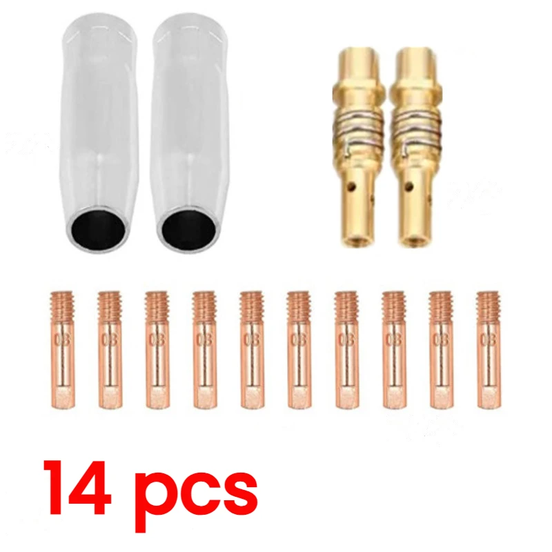 

14Pcs 15AK new coating protection nozzle non-stick welding slag European airless gas protection gun machine protective sleeve