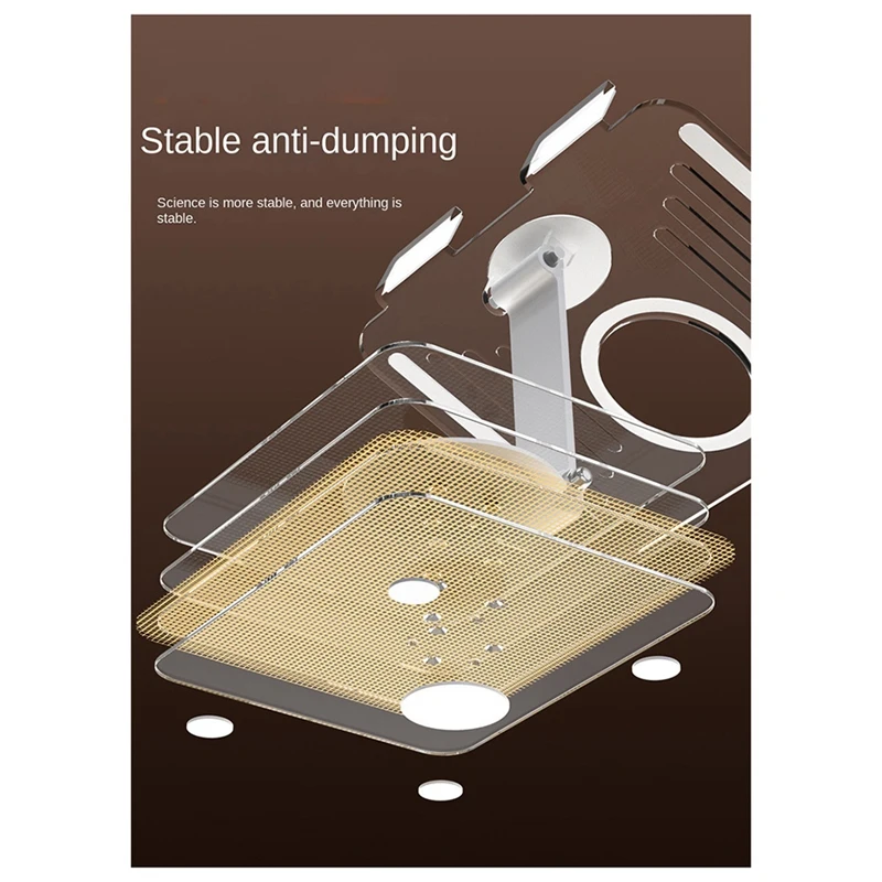 Dudukan Tablet lipat, dudukan Tablet akrilik transparan tahan lama dapat disesuaikan